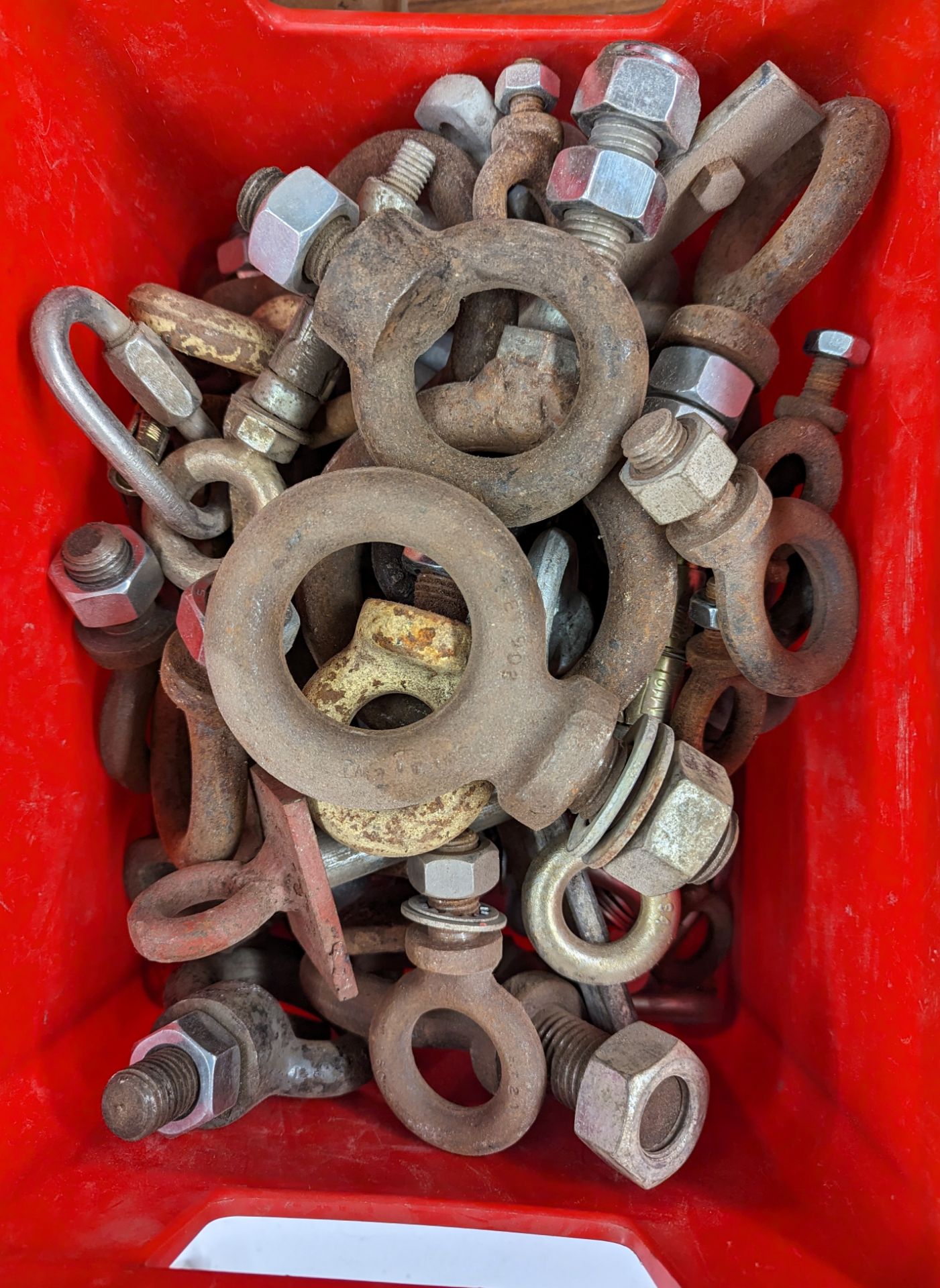 ASSORTED SHACKLES & EYE BOLTS (saleroom location: Frank Eastwood & Co Ltd - 454, Leeds Road,