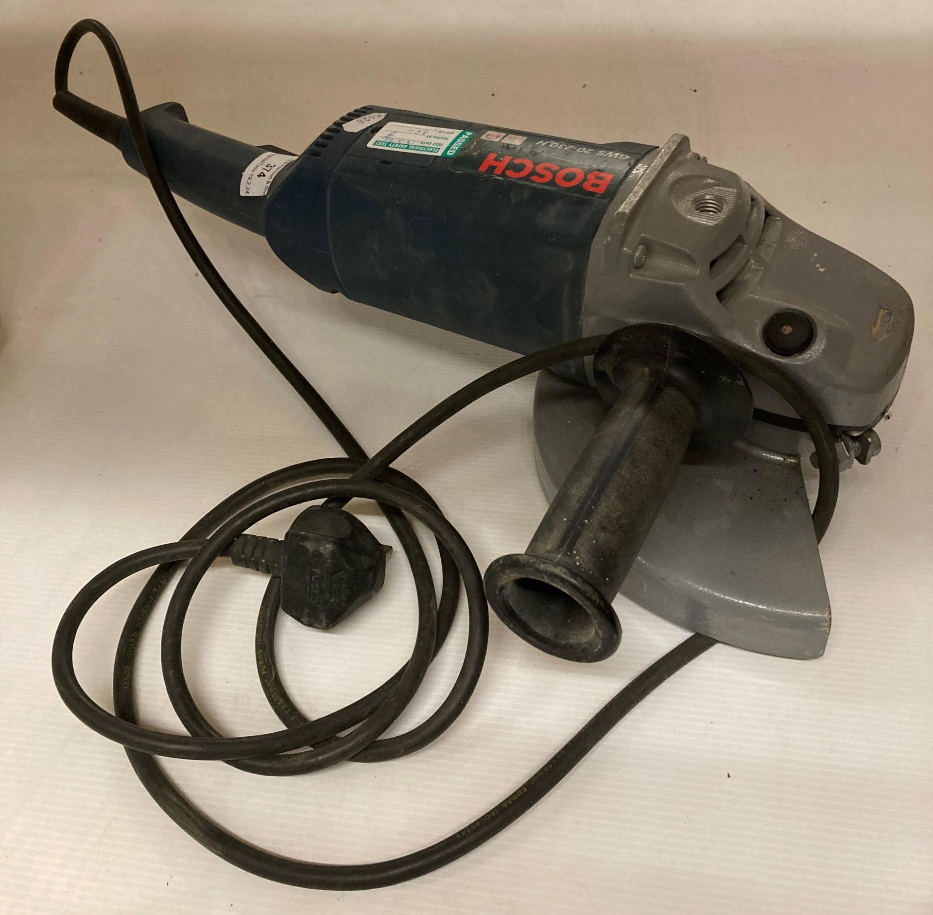 Bosch GWS 20-230H 240v single grinder and a set of jumper leads (saleroom location: G06) - Image 2 of 2