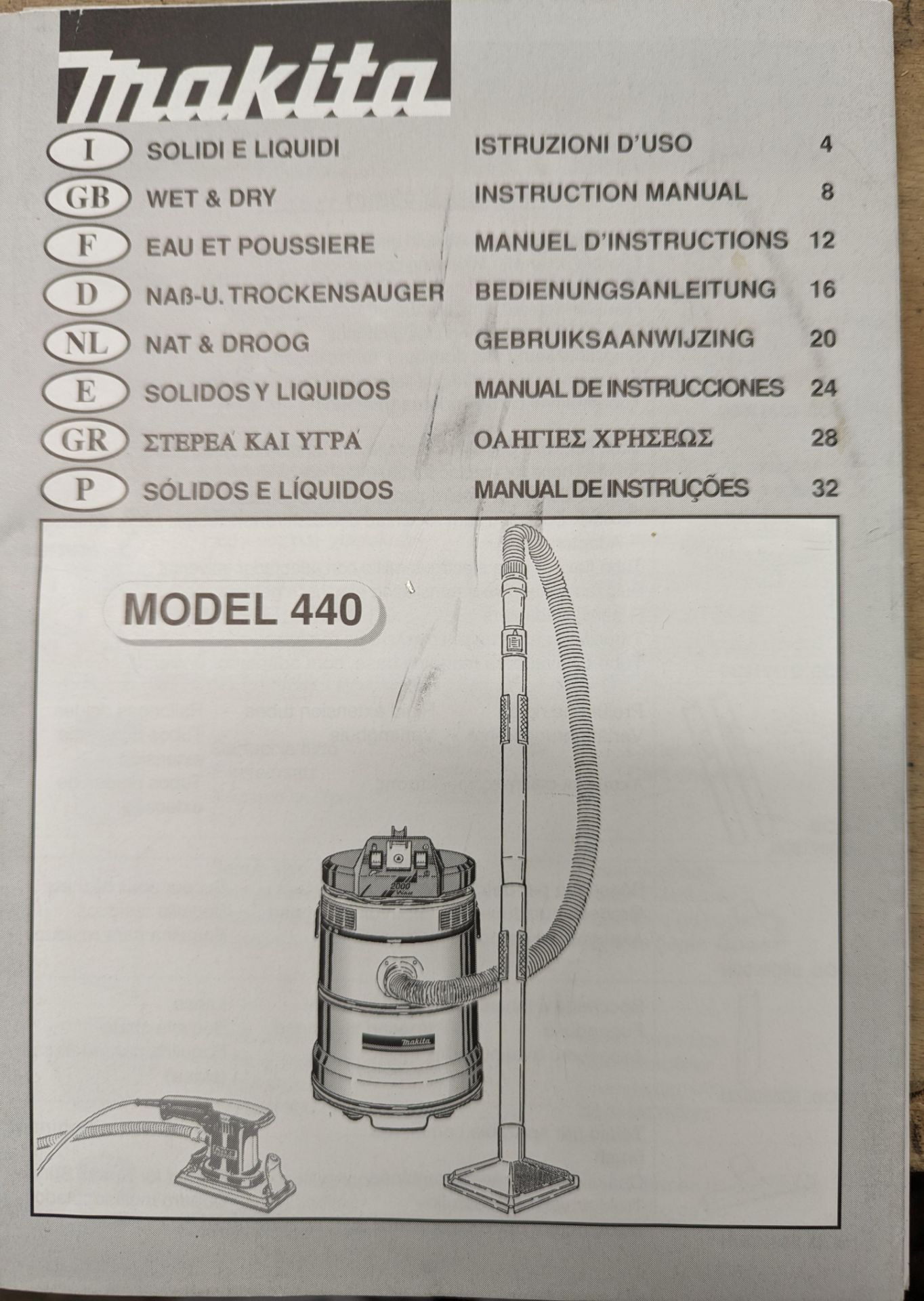 MAKITA 440 GSW23 110V 1700W WET & DRY VACUUM EXTRACTOR (saleroom location: Frank Eastwood & Co Ltd - Image 2 of 2