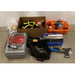 Large quantity of sundry hand tools, screwdrivers, sockets sets,