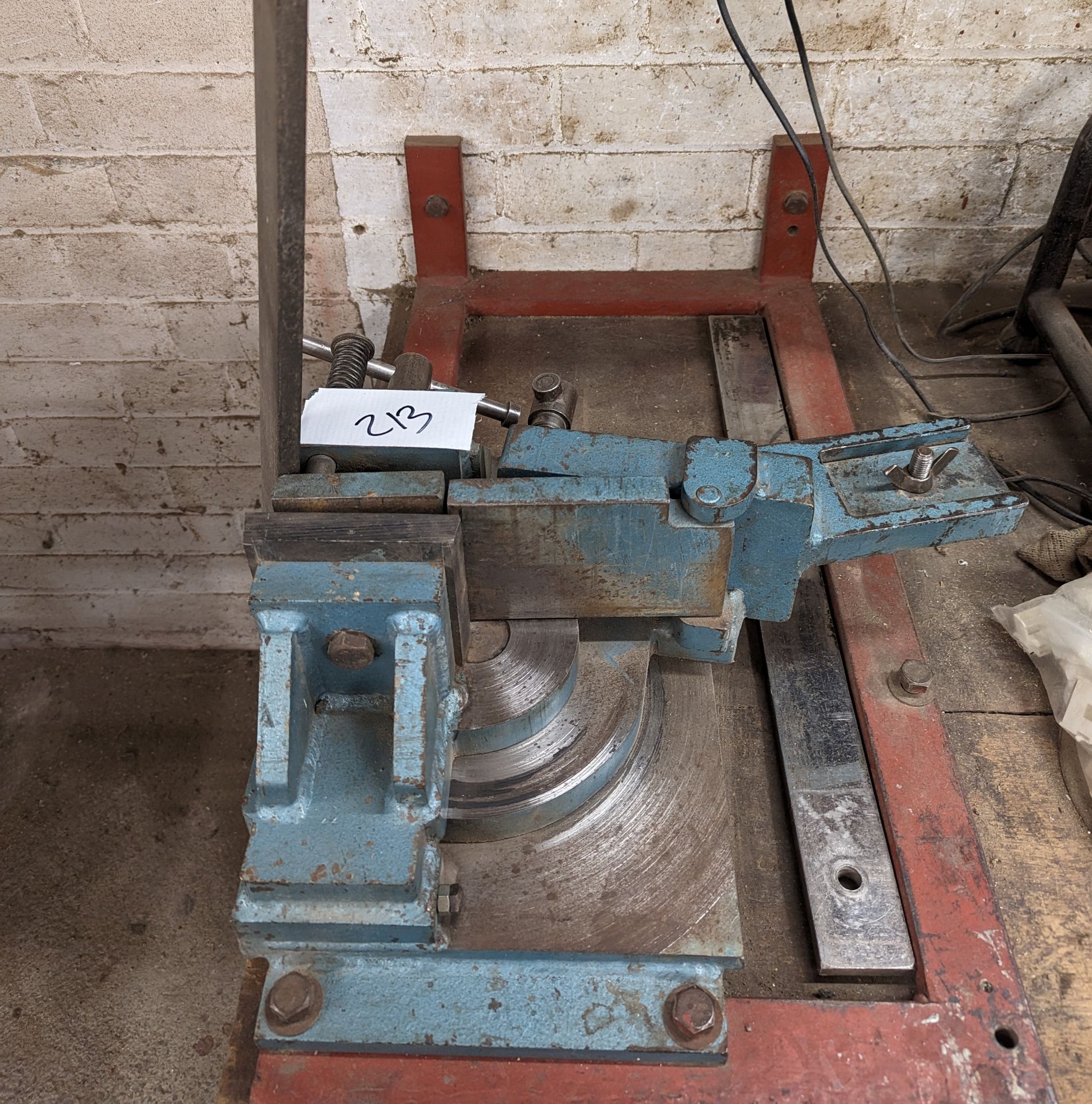 100mm SQUARE METAL BENDER (saleroom location: Frank Eastwood & Co Ltd - 454, Leeds Road, Dewsbury,