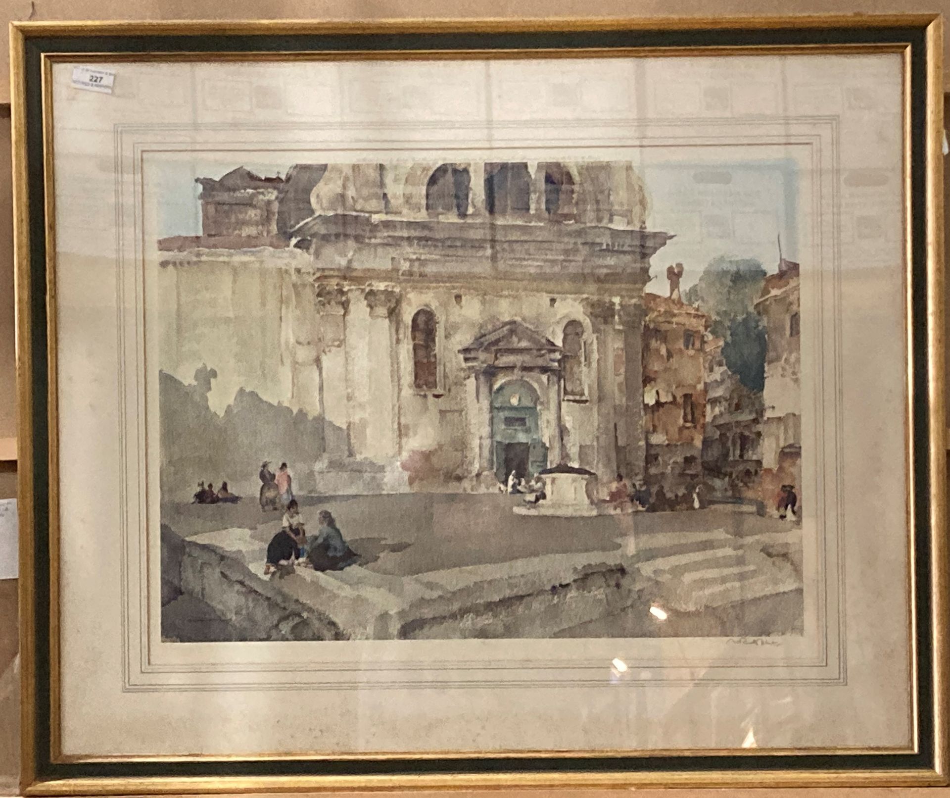 † Sir William Russell Flint (1880-1969), 'Campo San Inovaso', framed proof,