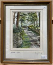 Michael John Farmer, 'Farm track - Nidderdale', watercolour, signed to bottom right and dated '94,