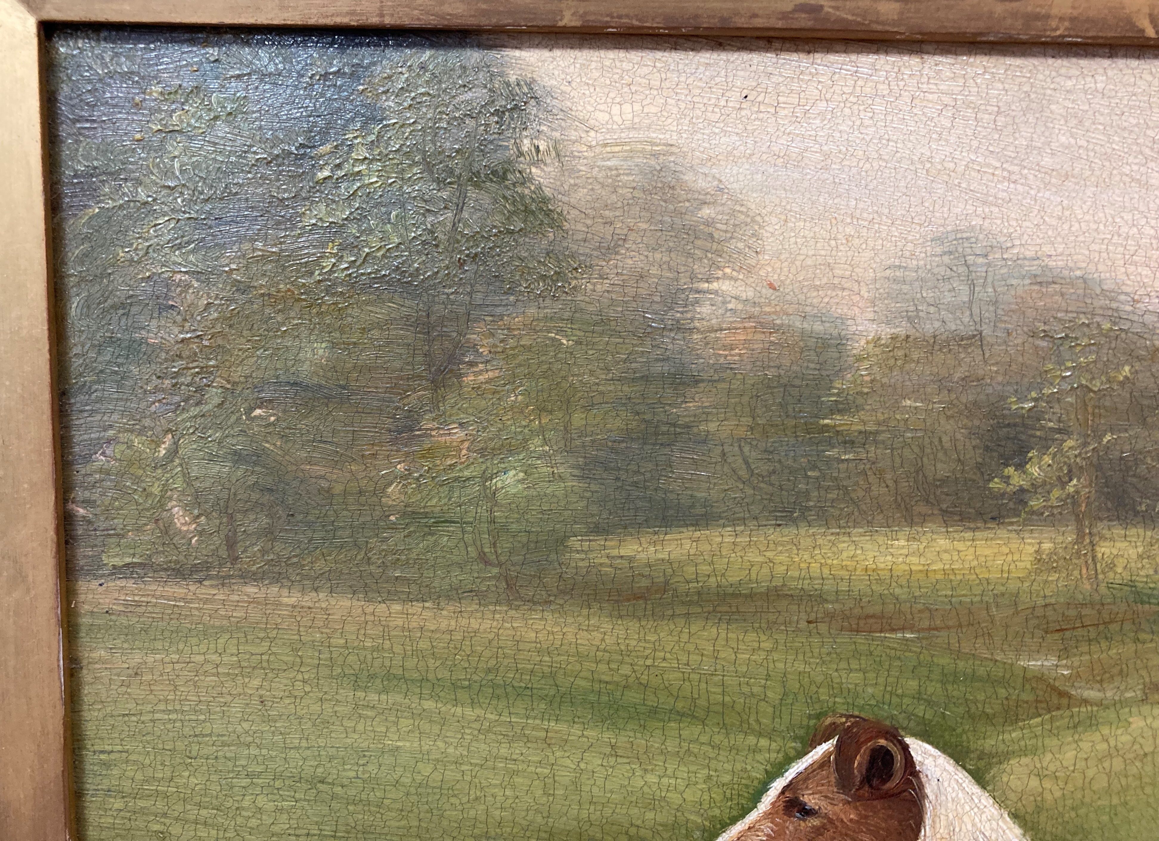 H Crowther 1923, 'Stapenhill Wiregirls Legacy', study of a fox terrier, oil on canvas, - Image 13 of 32