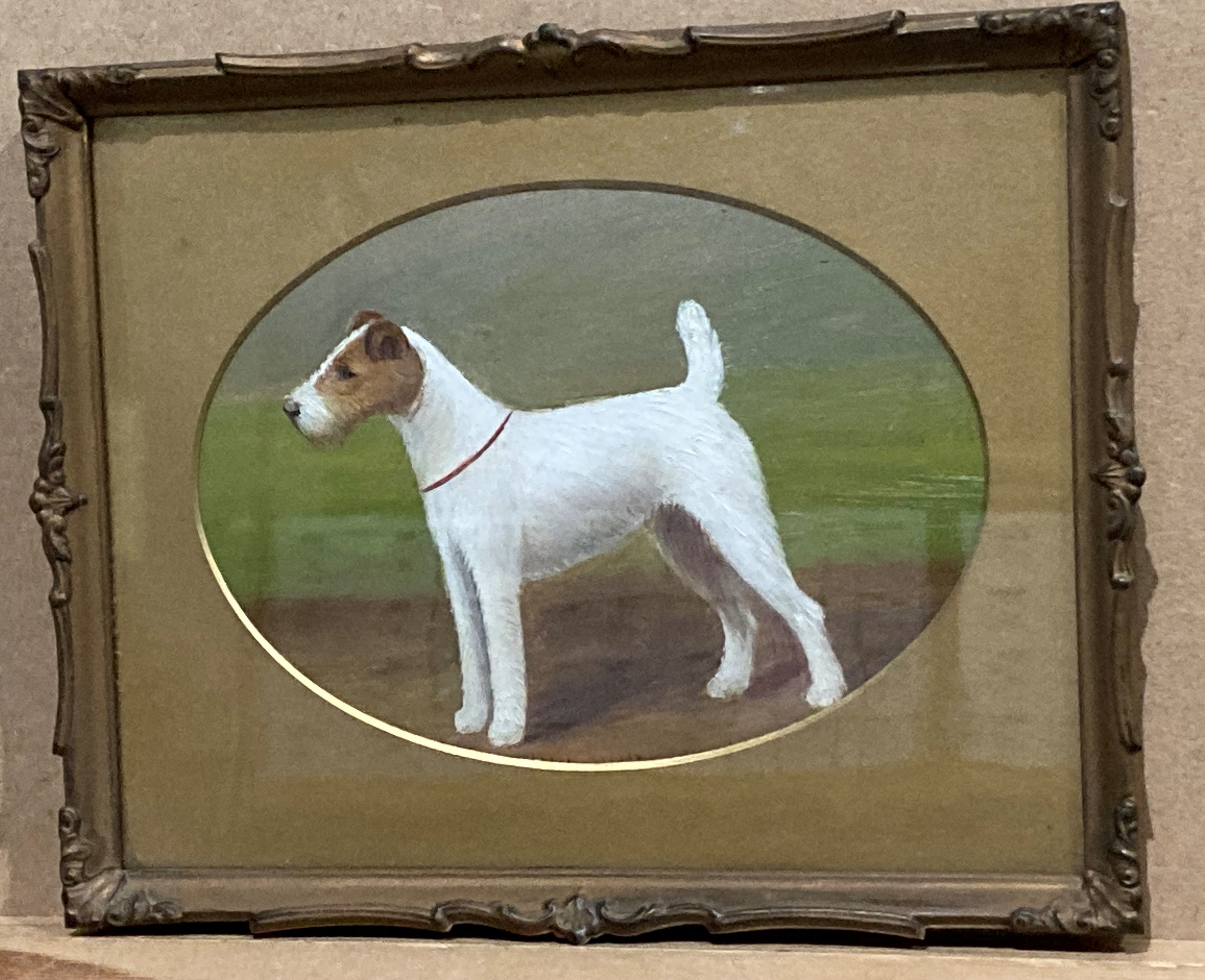 H Crowther 1923, 'Stapenhill Wiregirls Legacy', study of a fox terrier, oil on canvas, - Image 10 of 32