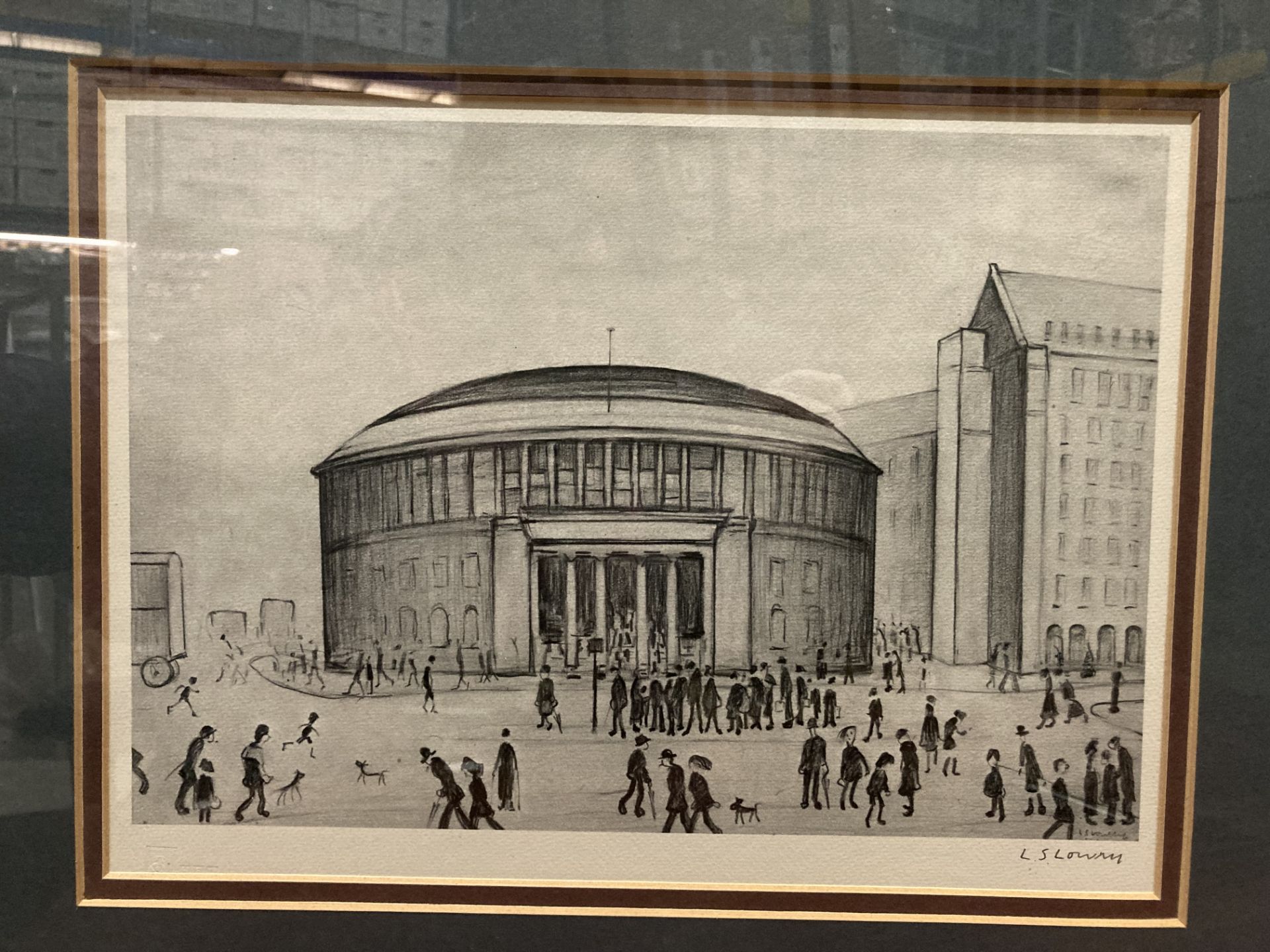 † L S Lowry (1887-1975), 'Reference Library', lithograph on paper, signed in pencil, - Image 16 of 17