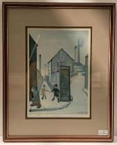 † L S Lowry (1887-1975), 'Viaduct Street Passage', limited edition lithograph in colours no.