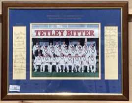 A photograph of Yorkshire and Northants team from the Benson & Hedges Cup match - 11th May 1993