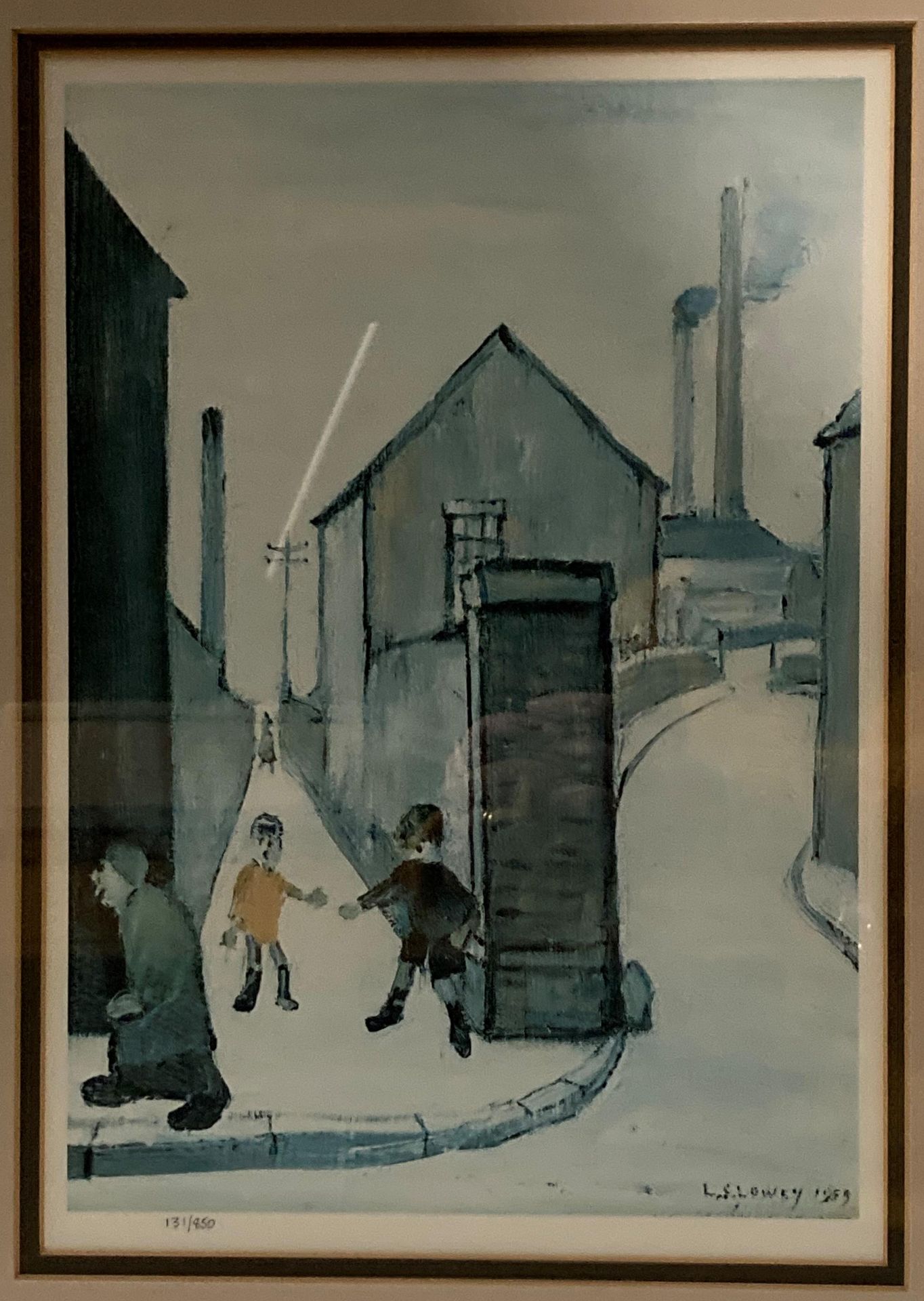 † L S Lowry (1887-1975), 'Viaduct Street Passage', limited edition lithograph in colours no. - Image 2 of 5