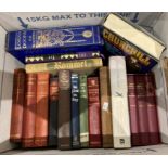 Contents to box, seventeen books, novels and war related including works by Rudyard Kipling,