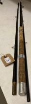 Unknown 11' light spliced tip canal/small river match rod (WOODEN RACK)