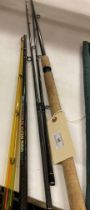 Fladen Maxximus 10'/12' T/C Multi tip graphite avon rod two tops,