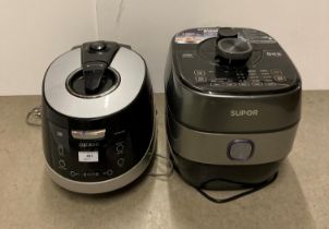 Two electric rice cookers by Supor and Cuckoo (no tests,