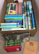 Box containing fifty books on Yorkshire Dales, Scotland, mining,