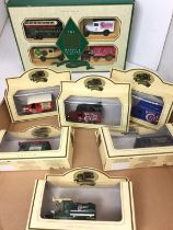 Contents to tray - ten Lledo boxed diecast commercial vehicles including five Walkers Crisps,