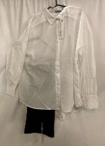 2 x FRANSA items - a ladies fit white dress shirt (size L, UK 12 - RRP: £49.