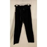 10 x Pro Redial Paris black corduroy high waist jeans, sizes 6, 8, 10,