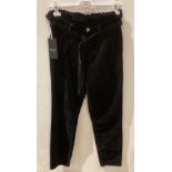 3 x Pro Redial Paris black corduroy high waist jeans, sizes 8,