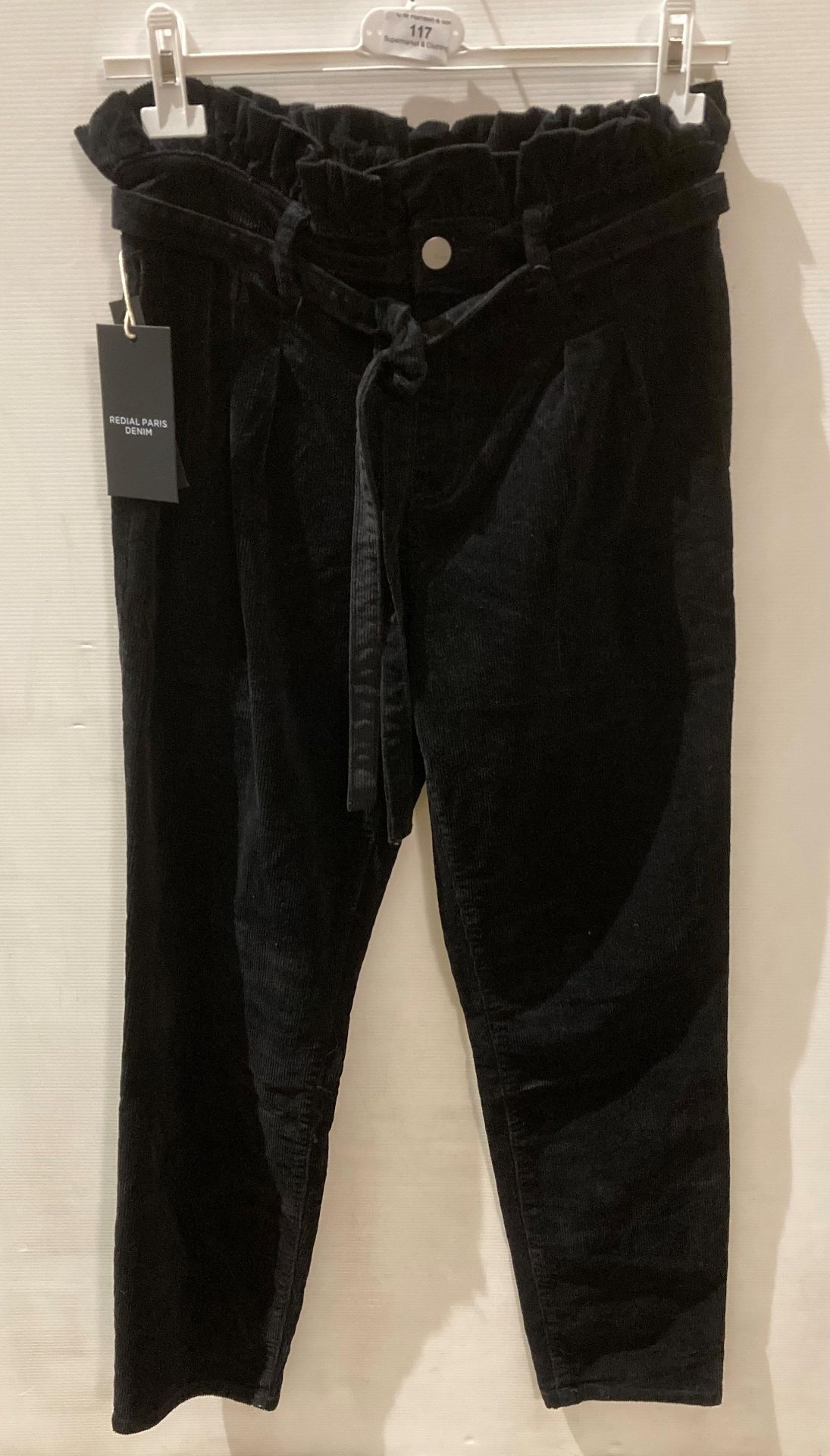 3 x Pro Redial Paris black corduroy high waist jeans, sizes 8,