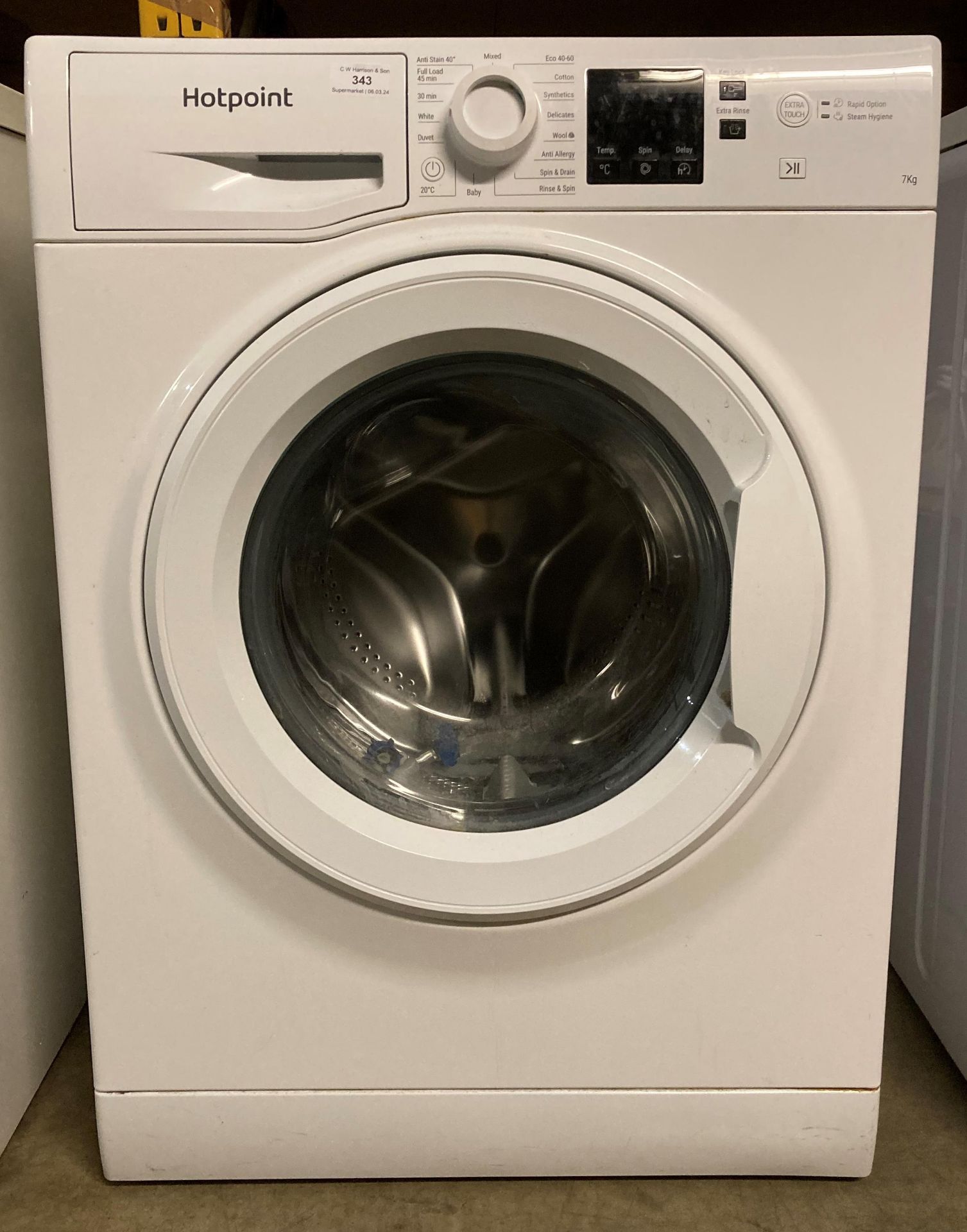 Hitpoint Eco 40-60 front-loading 7kg washing machine (saleroom location: PO)