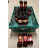 Contents to tray - 25 x jars of gourmet kitchen raspberry and strawberry jam,