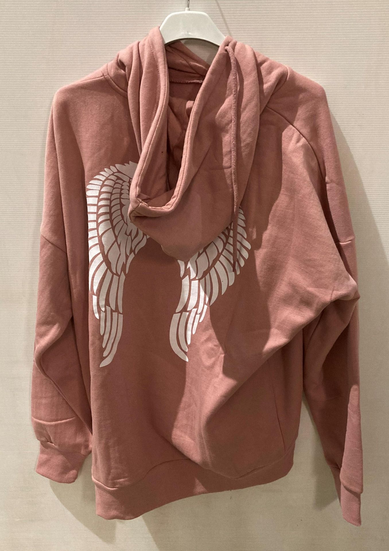 11 x GQ (Gypsy Queen) pink hoodies with angel wing print to back, - Image 2 of 2