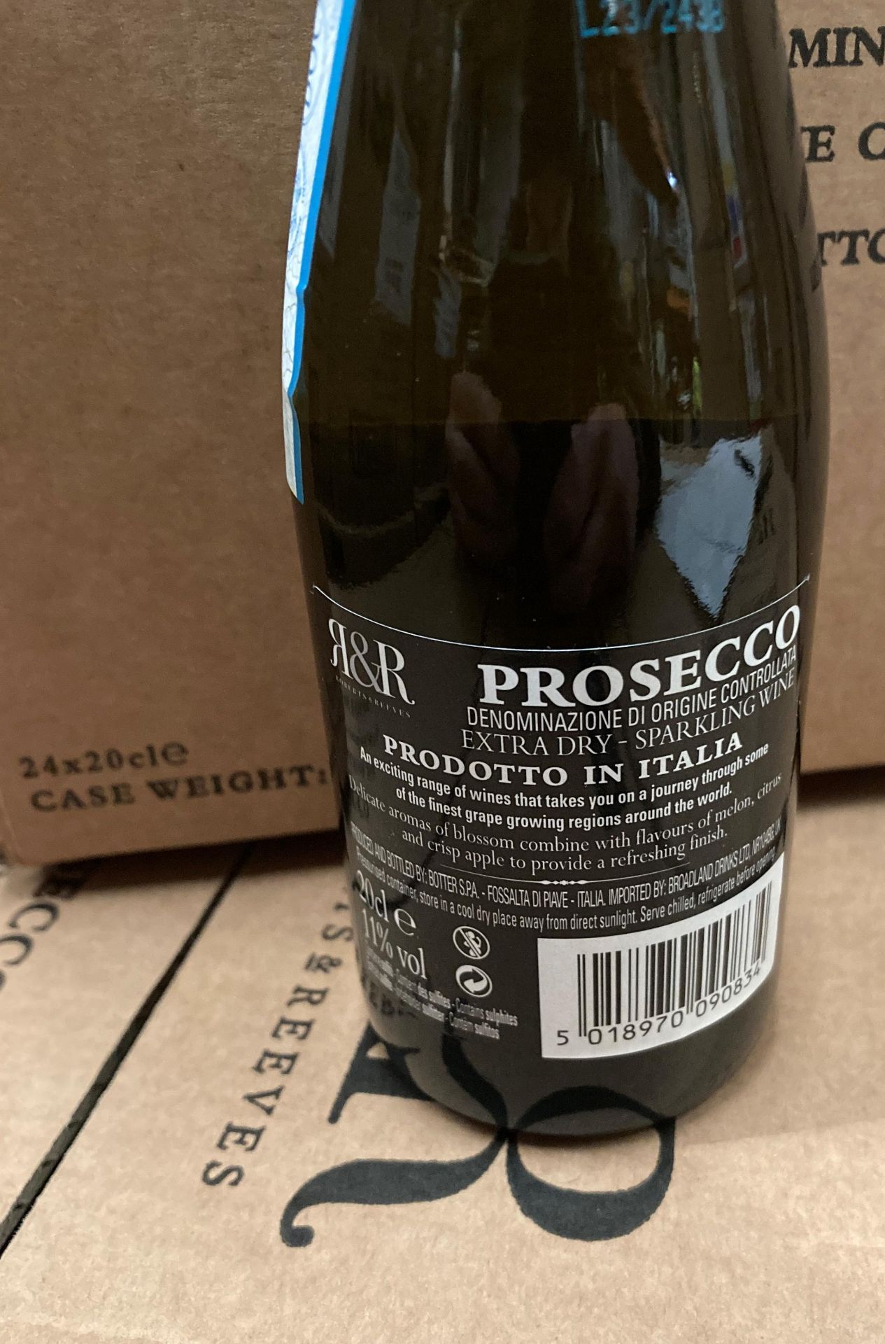 96 x 20cl bottles of Robert & Reeves Extra Dry Prosecco (4 boxes) - Image 4 of 5