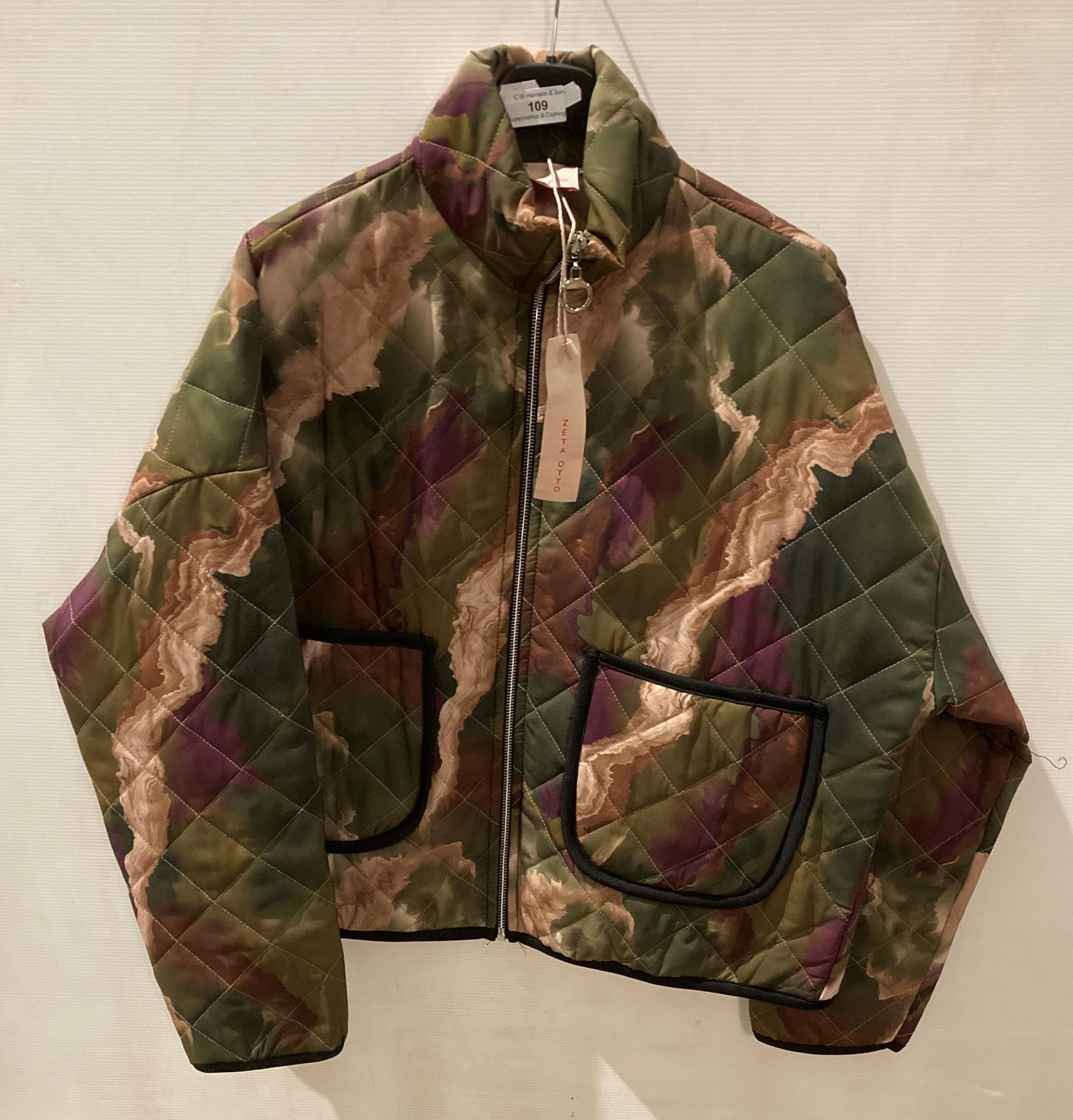 3 x Izeta Otto jackets with zip fastening in camo print,