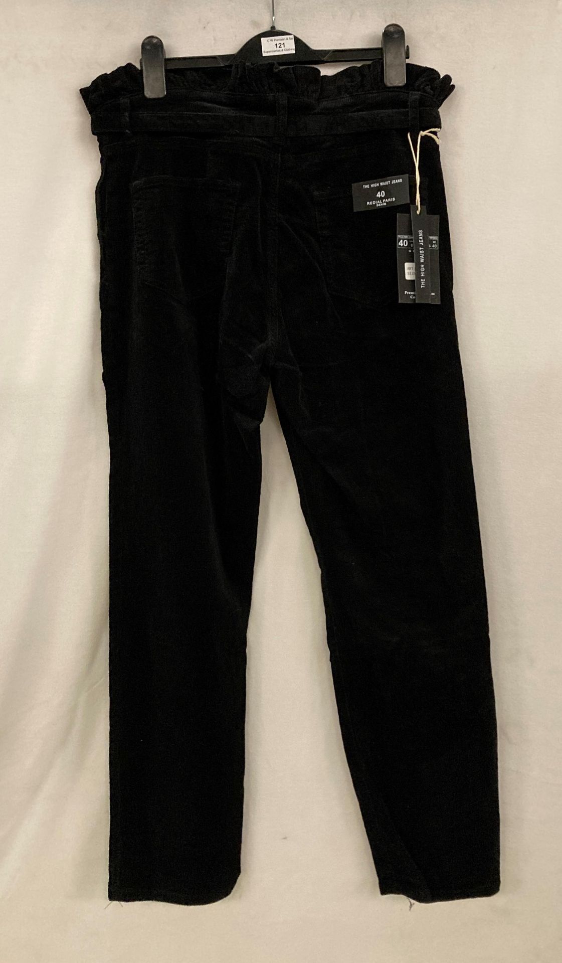 10 x Pro Redial Paris black corduroy high waist jeans, various sizes - sizes 6, 8, 10, - Image 2 of 2