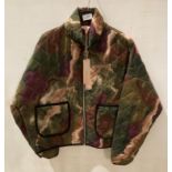 10 x Izeta Otto jackets with zip fastening in camo print,