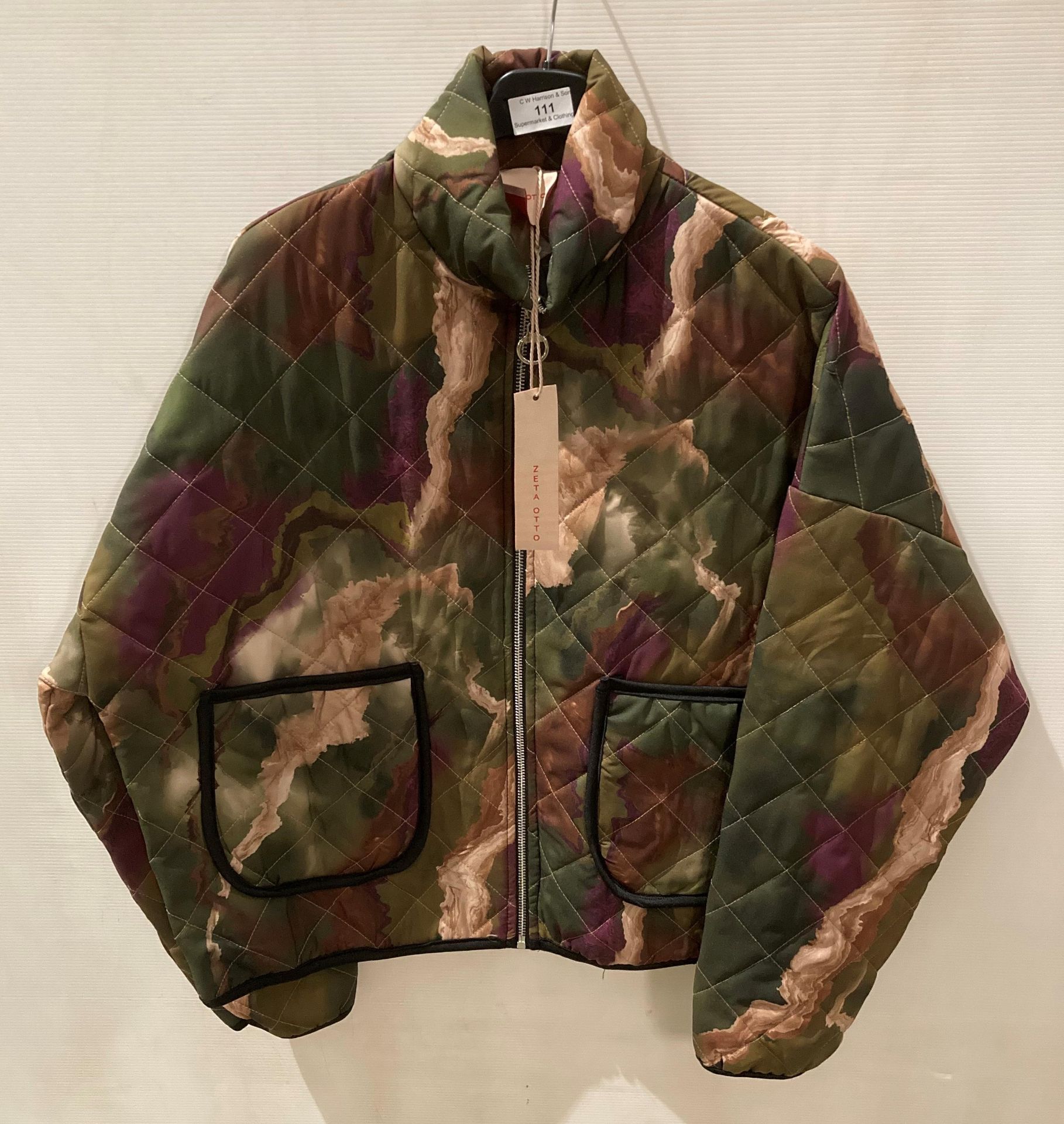 10 x Izeta Otto jackets with zip fastening in camo print,