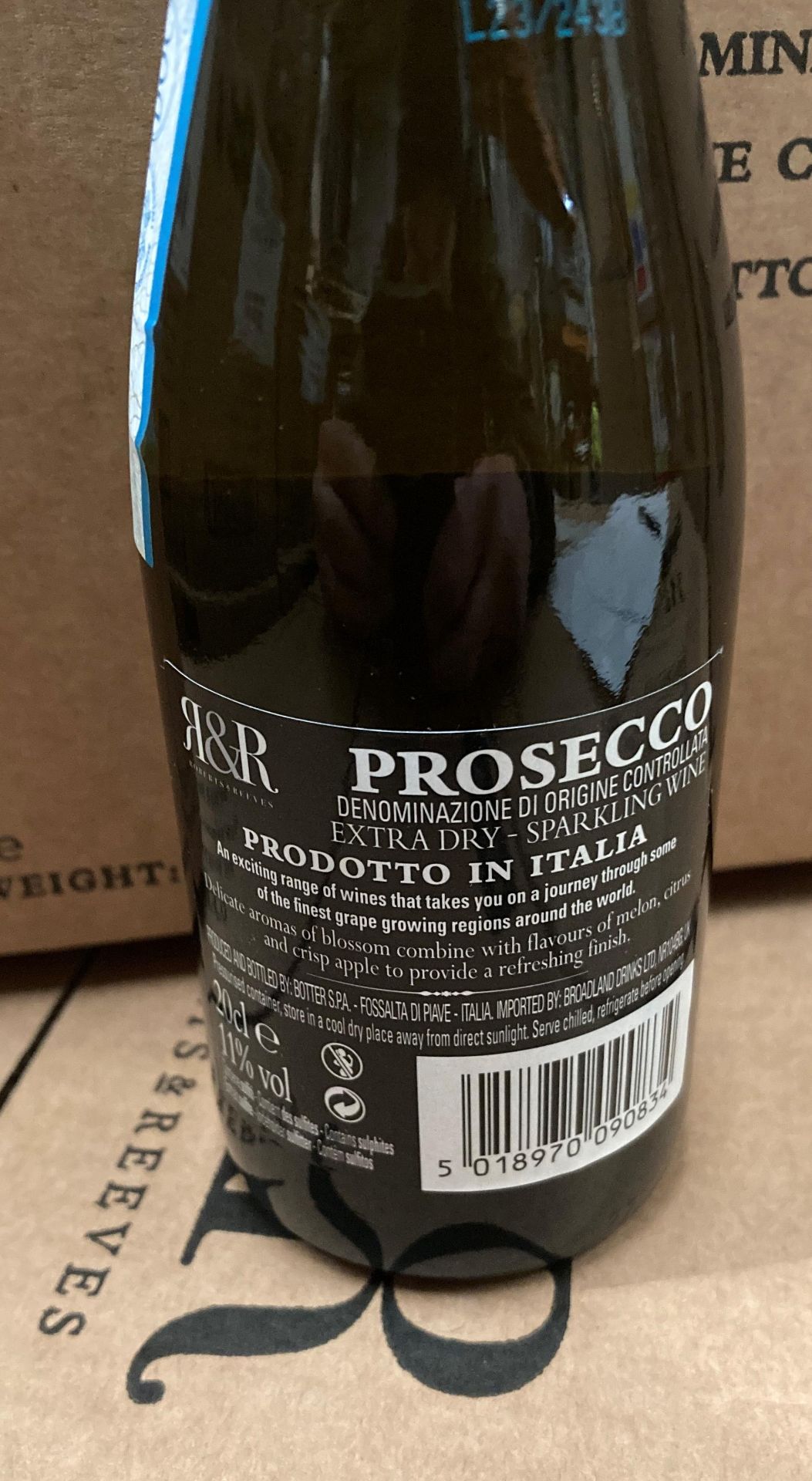 144 x 20cl bottles of Robert & Reeves Extra Dry Prosecco (6 boxes) - Image 4 of 5