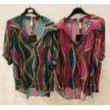10 x Port Original Italian-style blouses with link chain design,