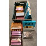 Contents to tray - 39 x 150g boxes of assorted Border biscuits - Viennese Whirls,