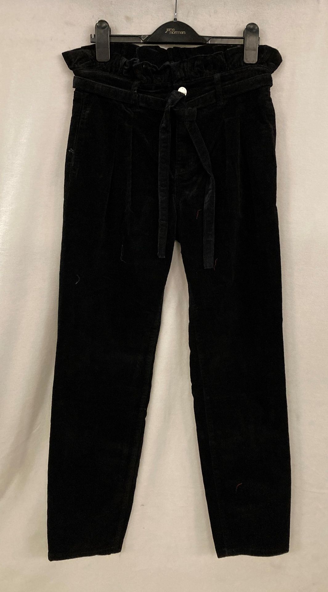 10 x Pro Redial Paris black corduroy high waist jeans, sizes 8, 10,