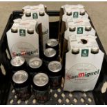 20 x bottles 330ml San Miguel and 7 x cans of Jack Daniels & Coke (saleroom location: F13)