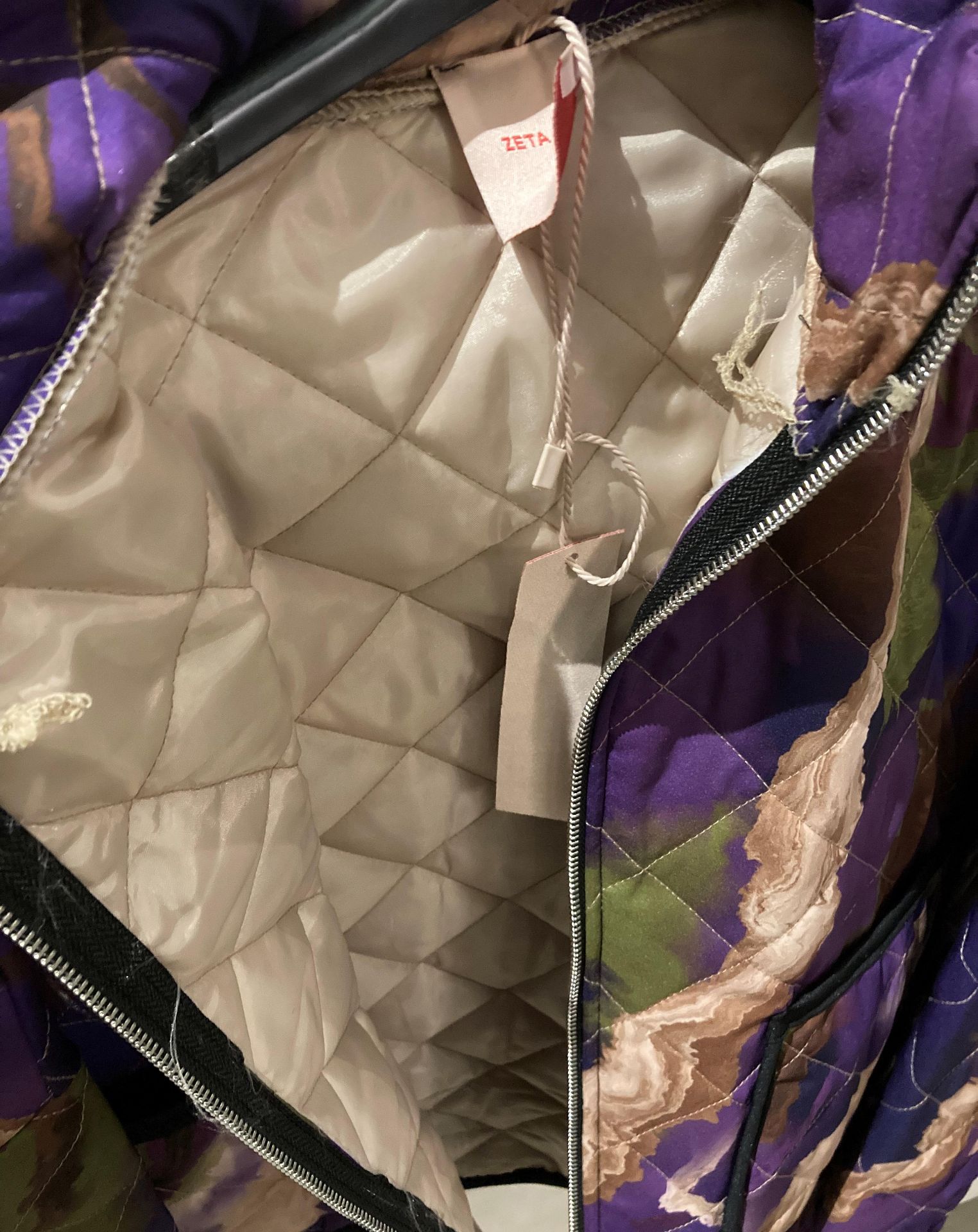 7 x Izeta Otto jackets with zip fastening in purple camo print, - Image 2 of 2