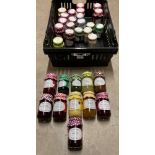 Contents to tray - 30 x assorted jars of jam and chutneys by Mrs Darlington,