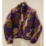 7 x Izeta Otto jackets with zip fastening in purple camo print,