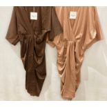 11 x Golden Live Paris dresses in champagne and brown, sizes S, M, L,