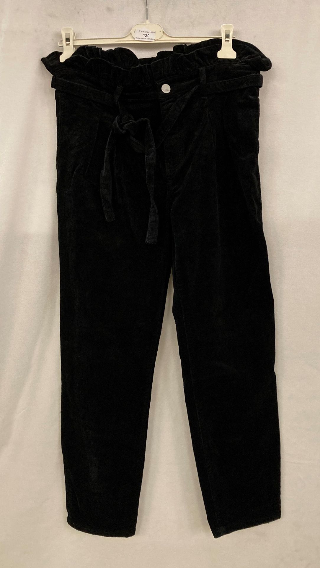 10 x Pro Redial Paris black corduroy high waist jeans, various sizes - sizes 6, 8, 10,