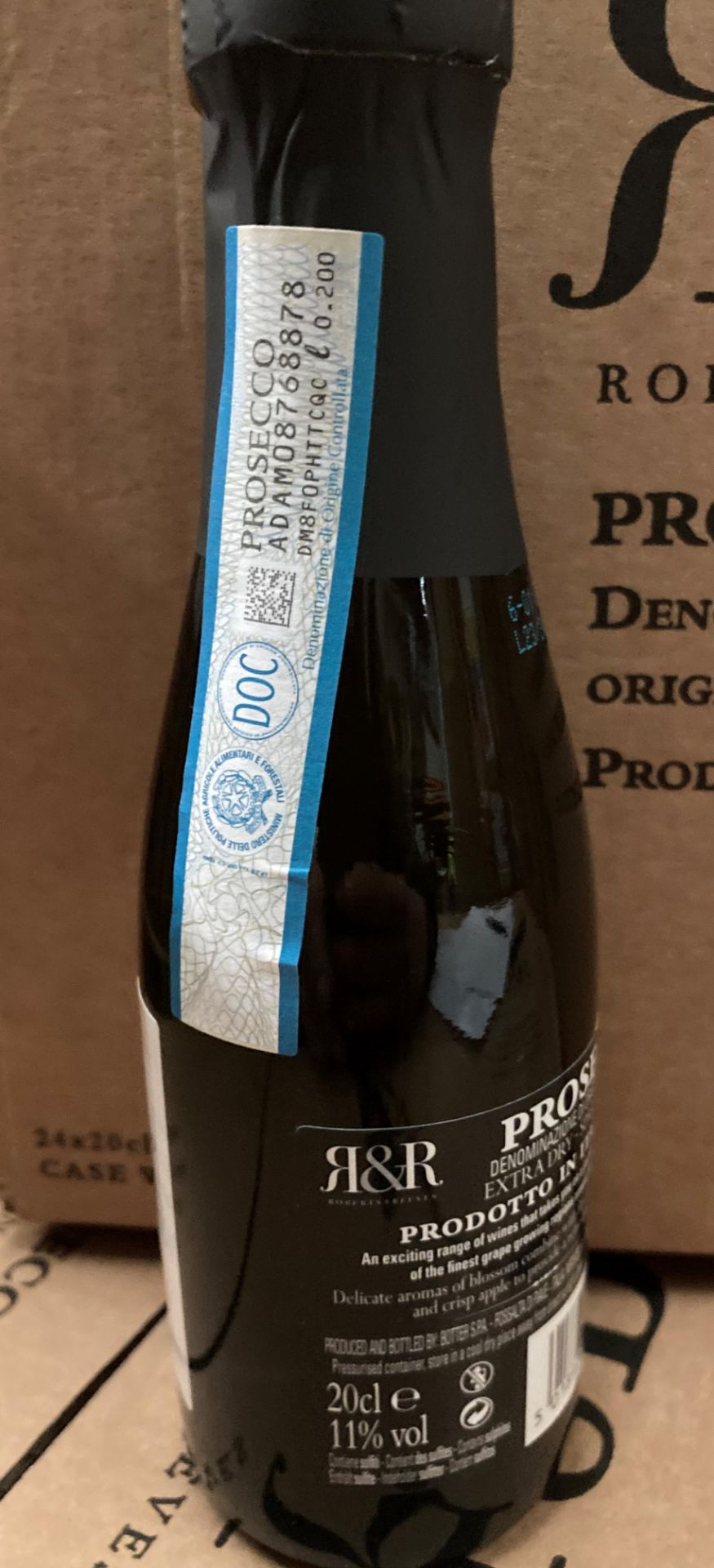 144 x 20cl bottles of Robert & Reeves Extra Dry Prosecco (6 boxes) - Image 3 of 5