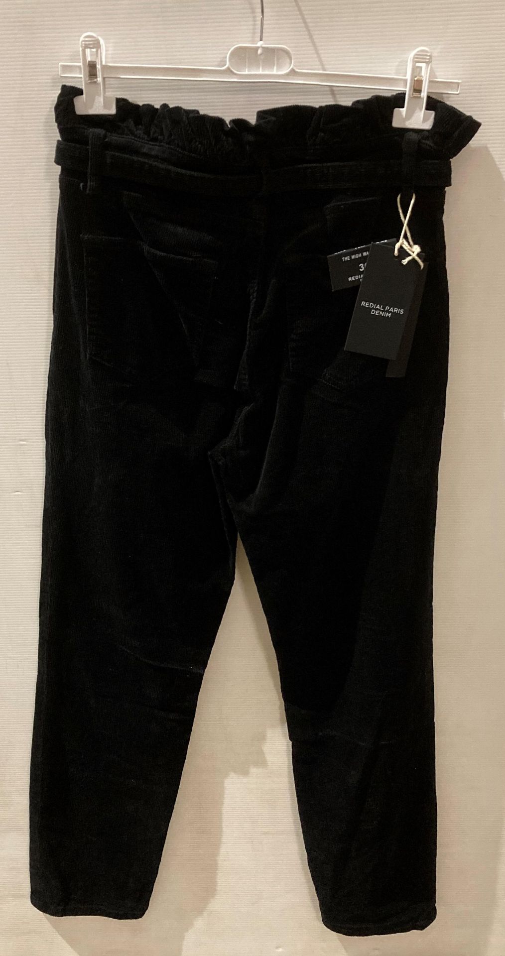 3 x Pro Redial Paris black corduroy high waist jeans, sizes 8, - Image 2 of 2