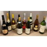 Ten various bottles - mainly white wine and demi-sec white wine - including 2 x 75cl bottles of The