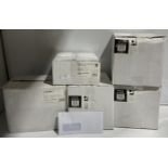 4 x boxes of 1000 and 1 x box of 500 DL wallet envelopes white with window 110x220mm self seal