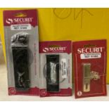 64 x assorted sized Hasp & Staples by Securit,