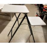 Black metal framed folding projector stand (J10)