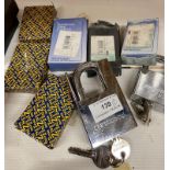 8 x assorted padlocks 43mm etc by Morgan, Zone, Crestwood,