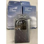 5 x Morgan 53mm closed shackle padlocks (H12)
