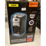 Delta 12-cup coffee maker with grinder (uses ground or whole bean coffee) (saleroom location: E09)